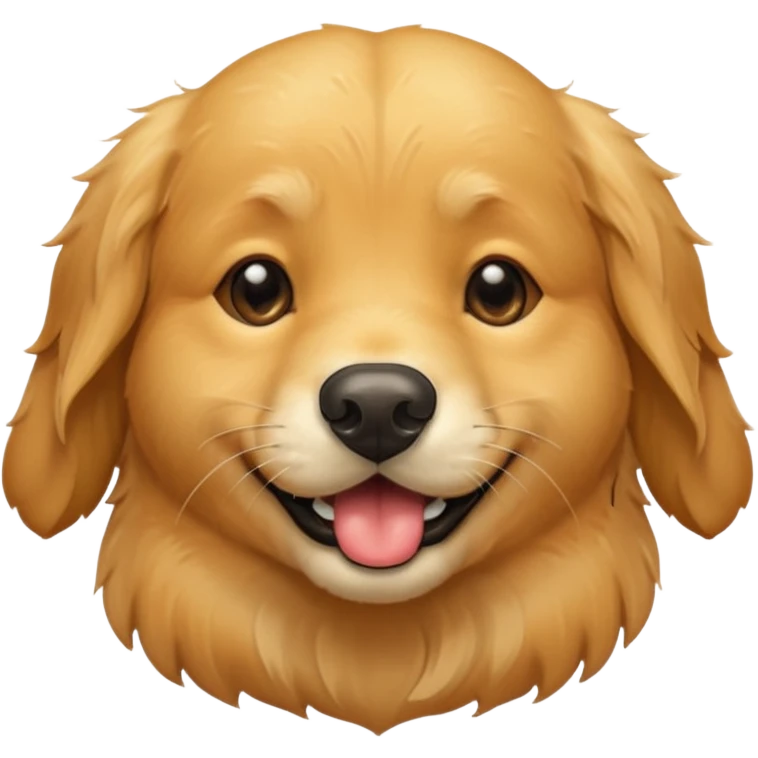 Golden retriever getting kissed  emoji
