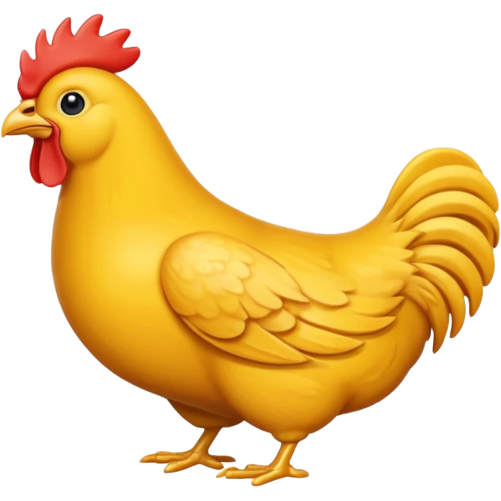 yellow chicken paw or claw classic emoji style emoji