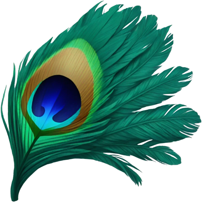 Peacock feather emoji