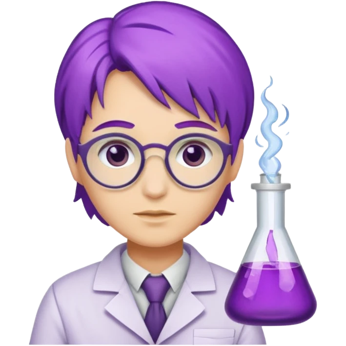 purple haired scientists emoji