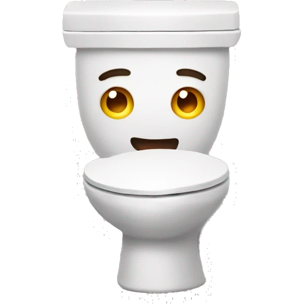 toilet with head  emoji