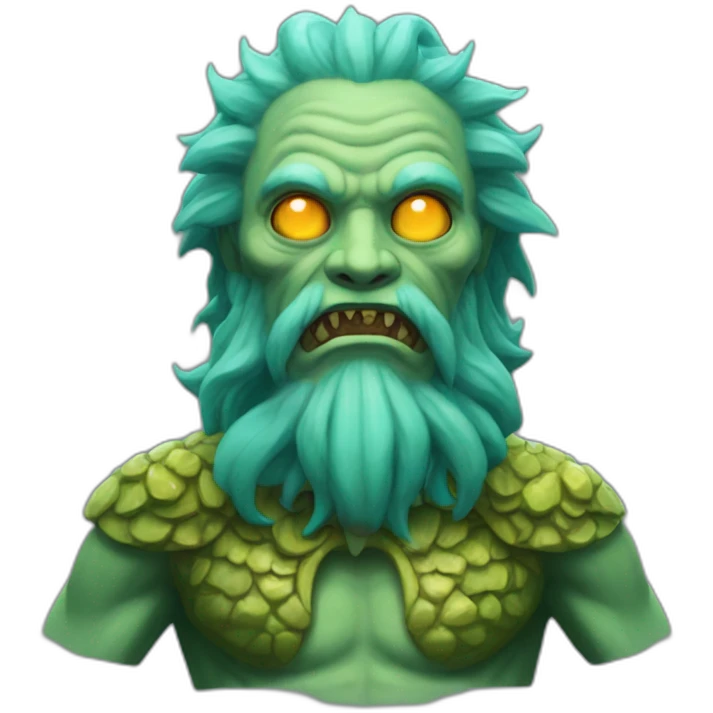 God Dagon, a man with a fish head and a human body emoji