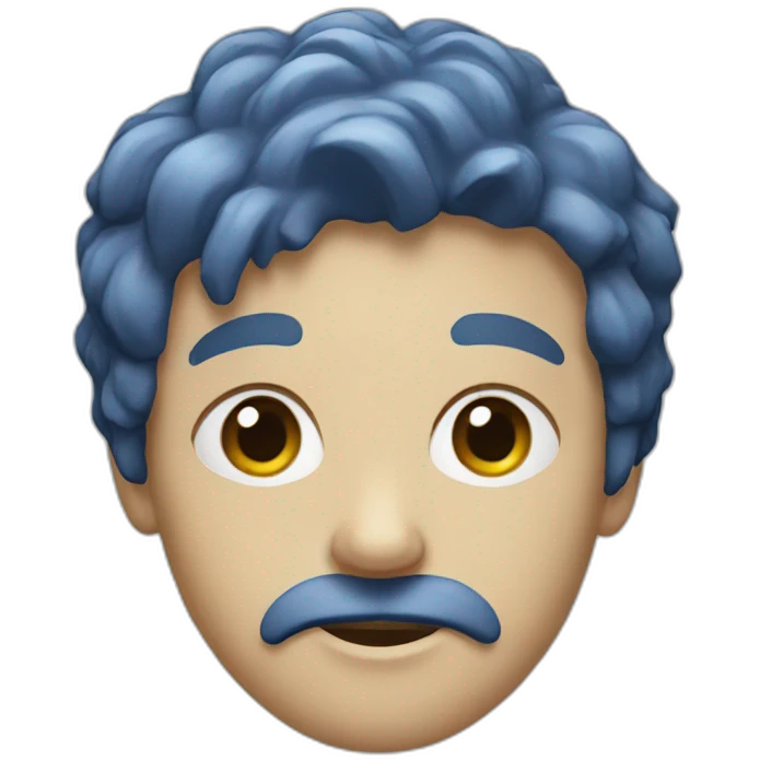 Blue tock emoji