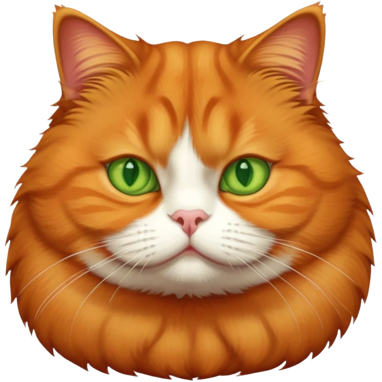 Fat ginger cat emoji