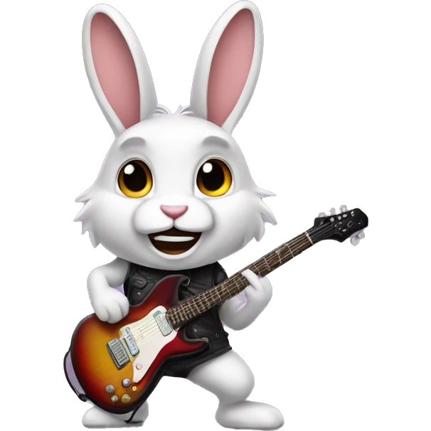 Hard rock bunny emoji
