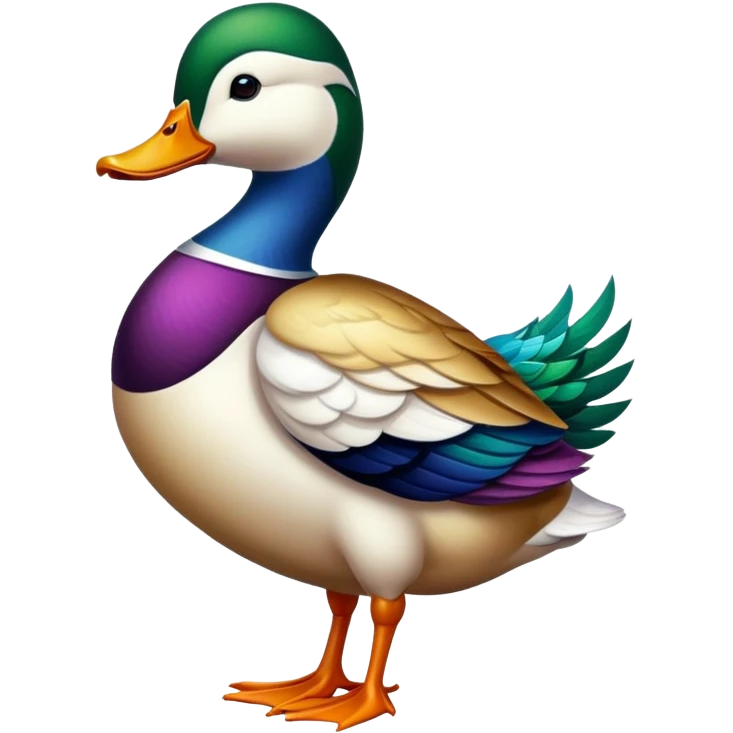 Fancy duck emoji