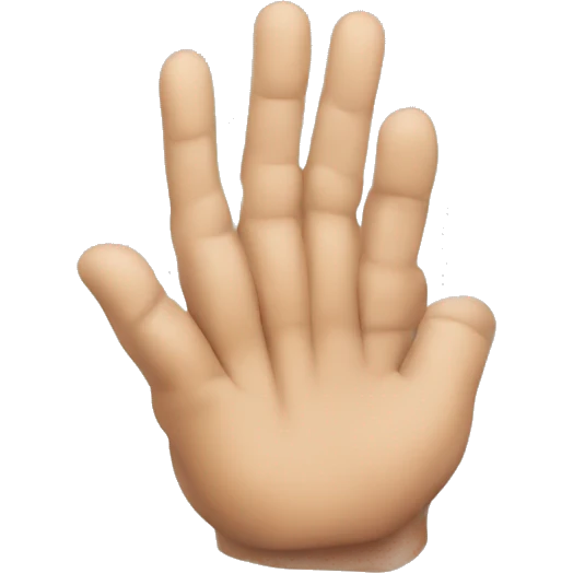 Hand with teffilin wrapped on it emoji