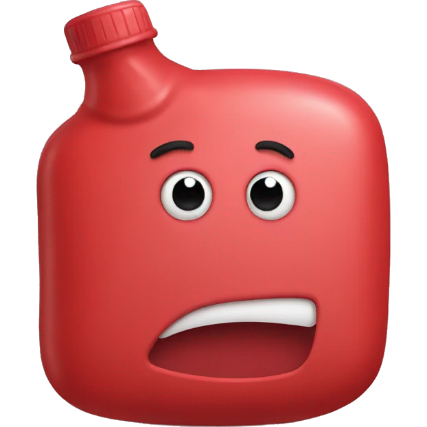 hot water bottle red emoji