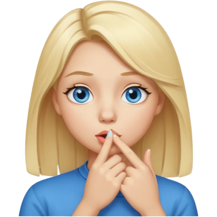 shhh wow girl emoji