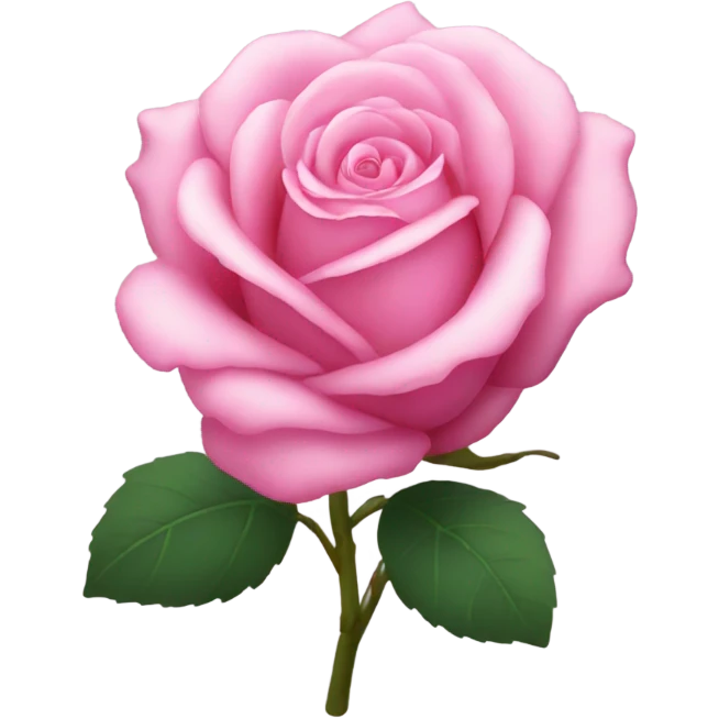 Pink rose emoji