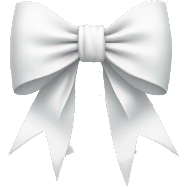 white bow emoji