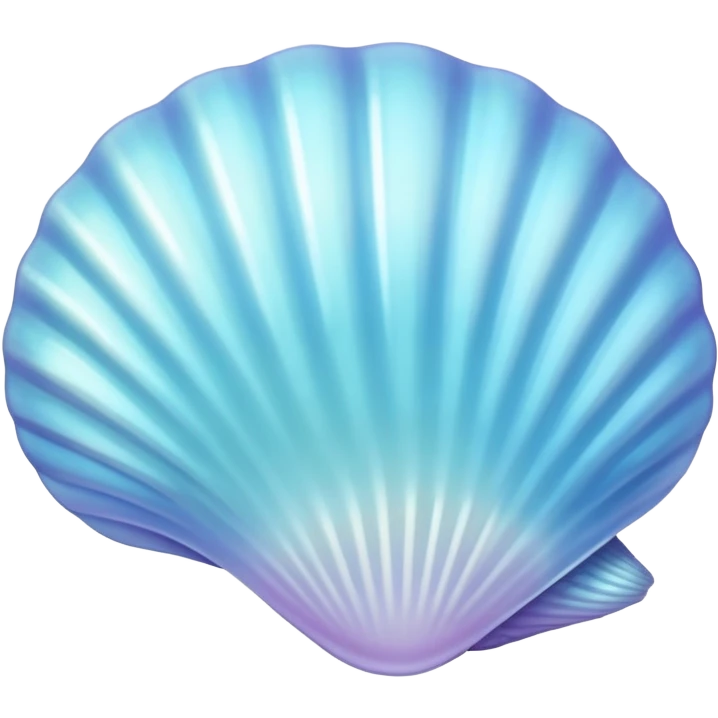Light blue seashell emoji