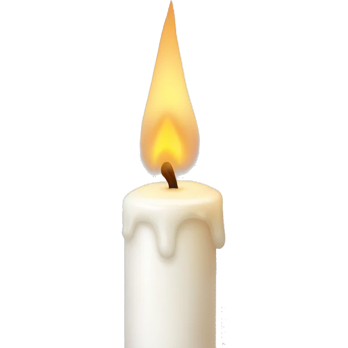 White candle emoji