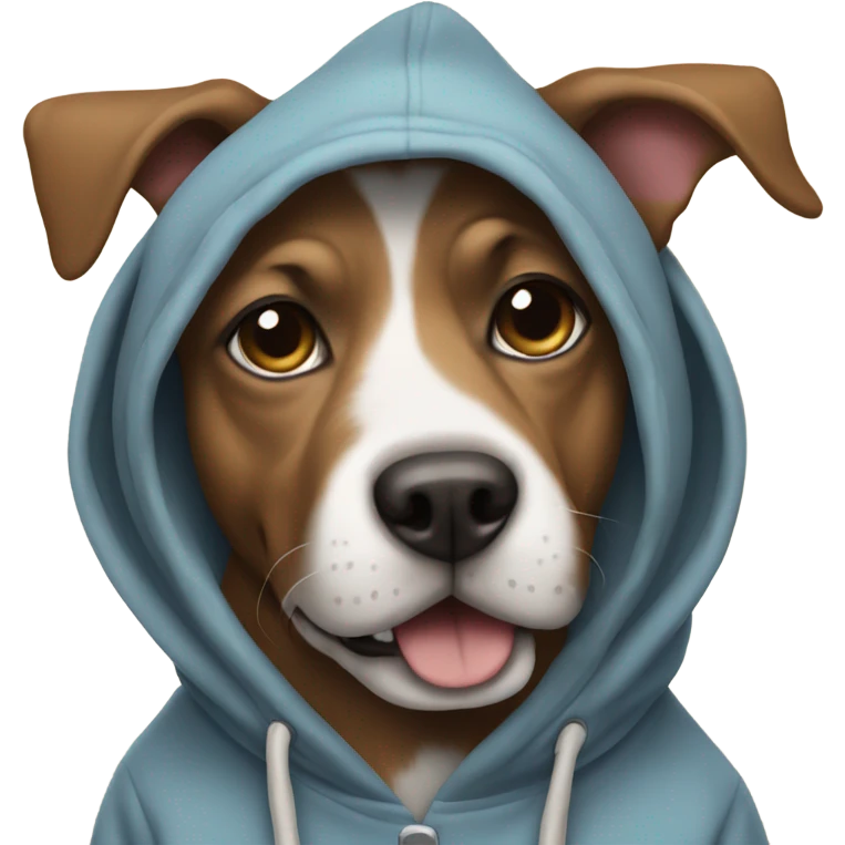 Dog wearing Hoodies  emoji