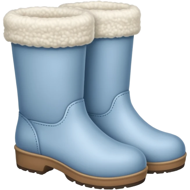 A White felt boots emoji