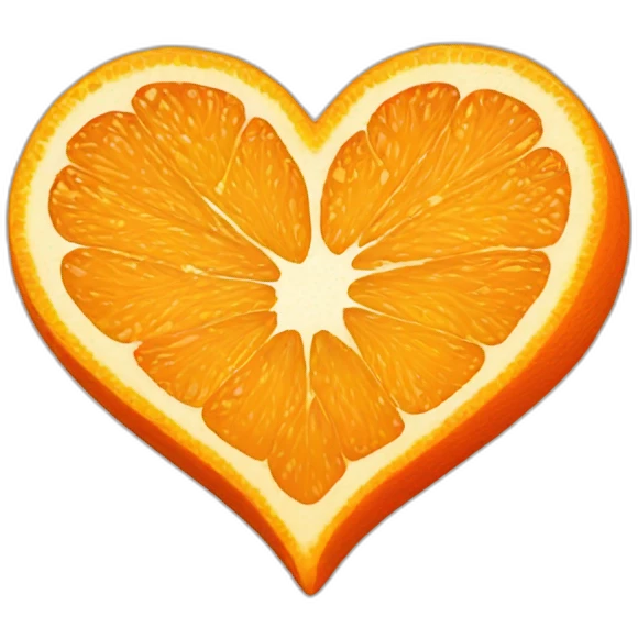 orange heart emoji