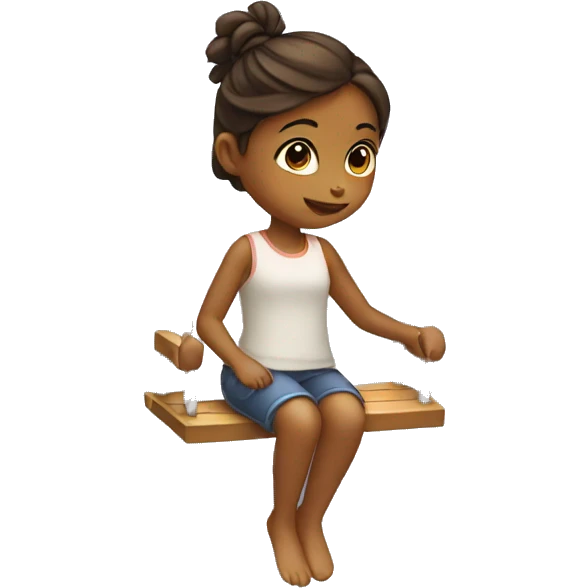 Girl in a swing emoji