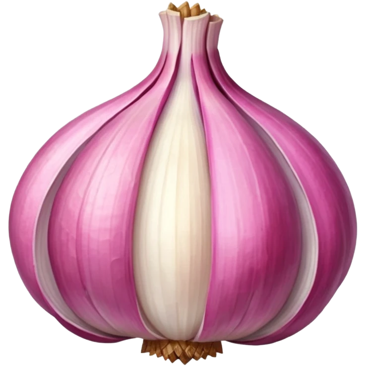 pink garlic with piece emoji