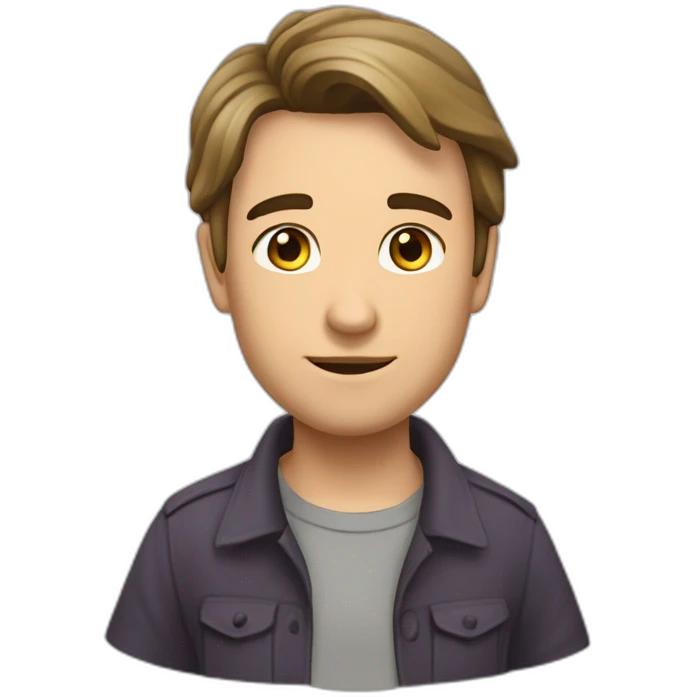 Розово феалетовий пьосик emoji