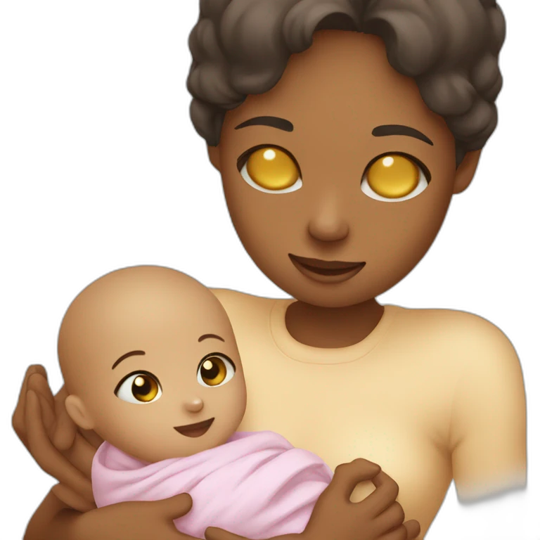 caring for the baby emoji