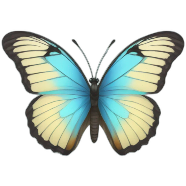  Blue colour butterfly  emoji