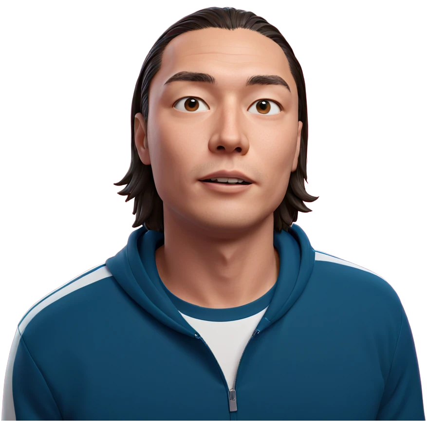 male portrait on pink background emoji