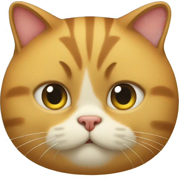 fat cat, rear emoji