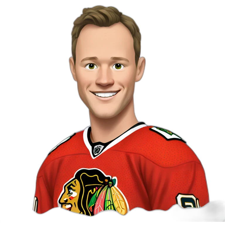 Jonathan Toews celebrating New Year emoji