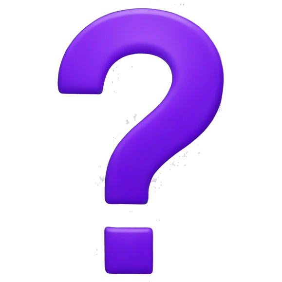 purple question mark emoji