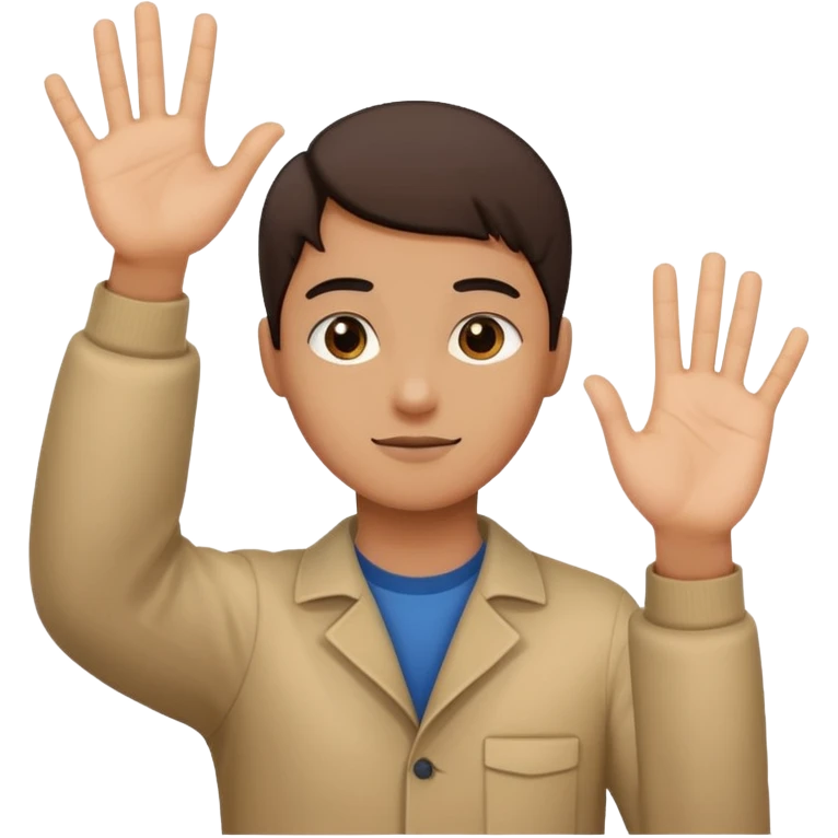 Fuse 🤷‍♂️6️⃣7️⃣ ( make the 6 and 7 go on his hands) emoji