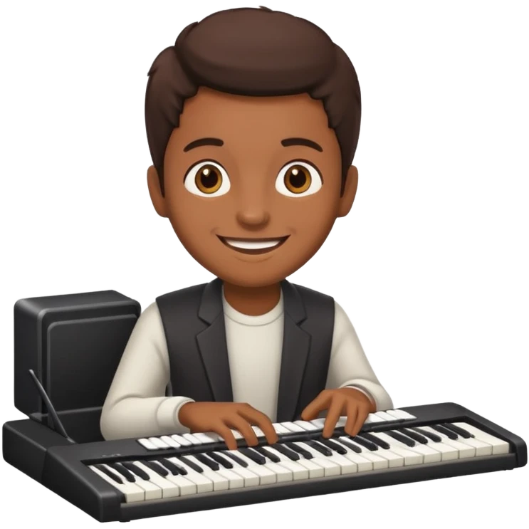 keyboardist at keyboard emoji