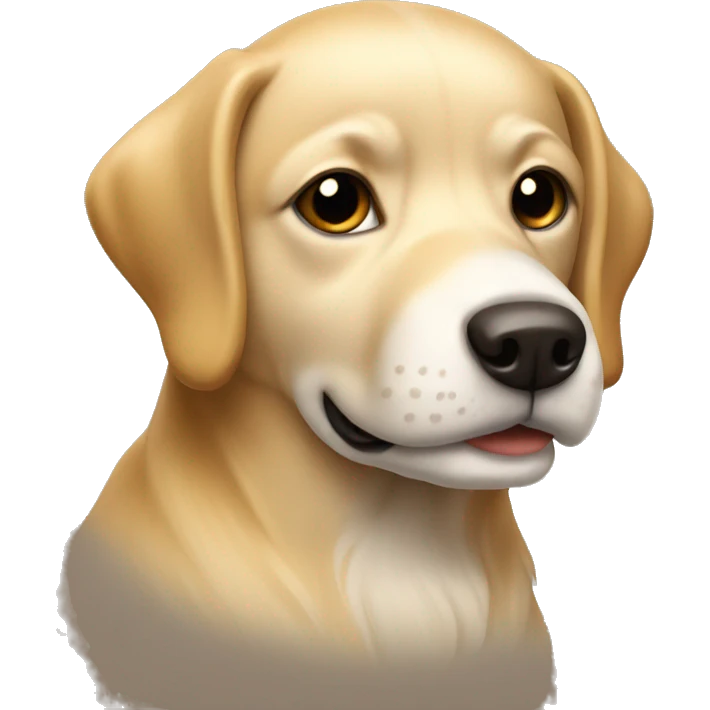 beige/golden chit zu dog  emoji