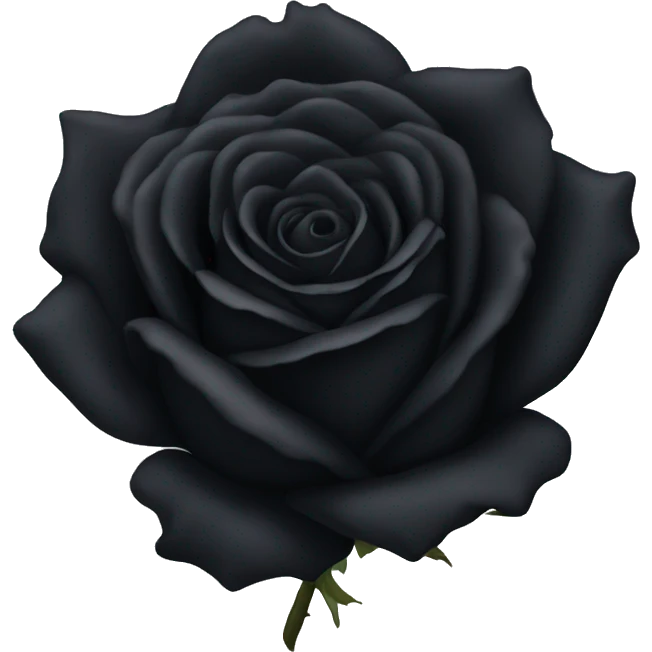 Black rose emoji