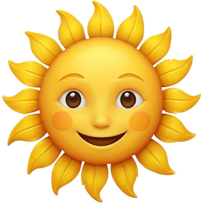 smiling sun emoji