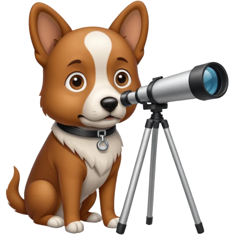 dog with telescope  emoji
