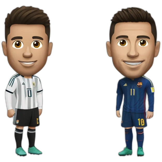 Ronaldo et Messi emoji