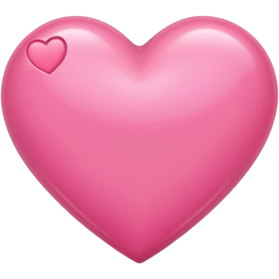 A pink heart emoji