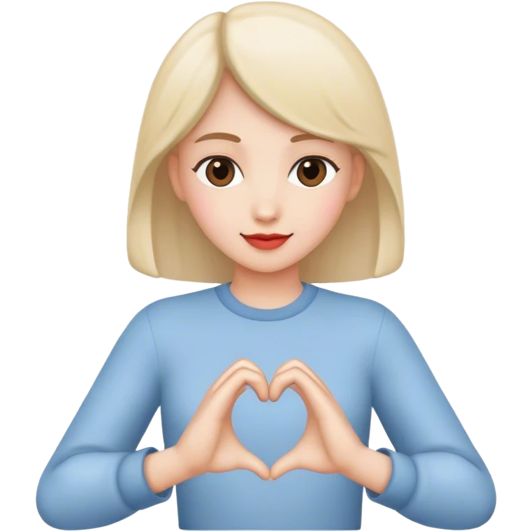 Heart hands emoji
