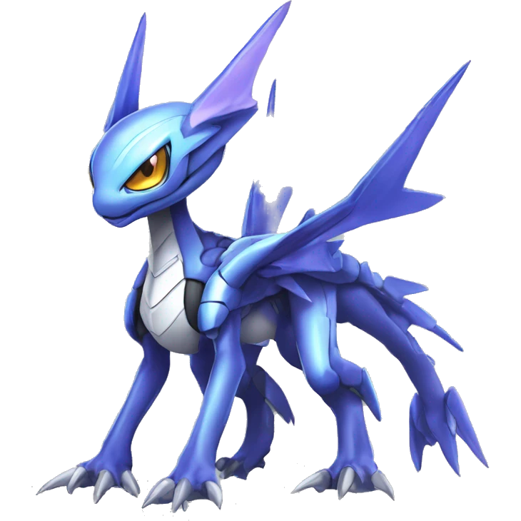  Cool Cute Edgy Futuristic Ethereal Digimon-Genesect-Dialga-Reptile full body emoji