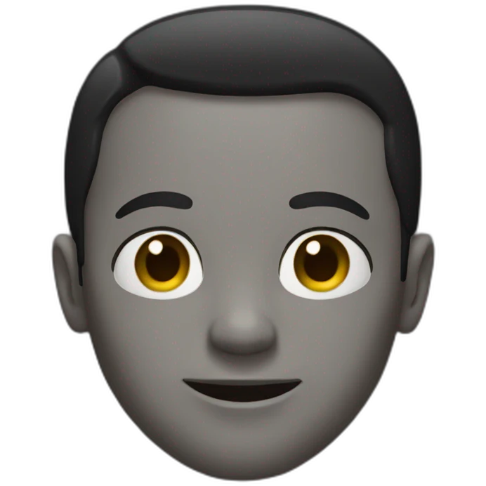 Homme noir emoji