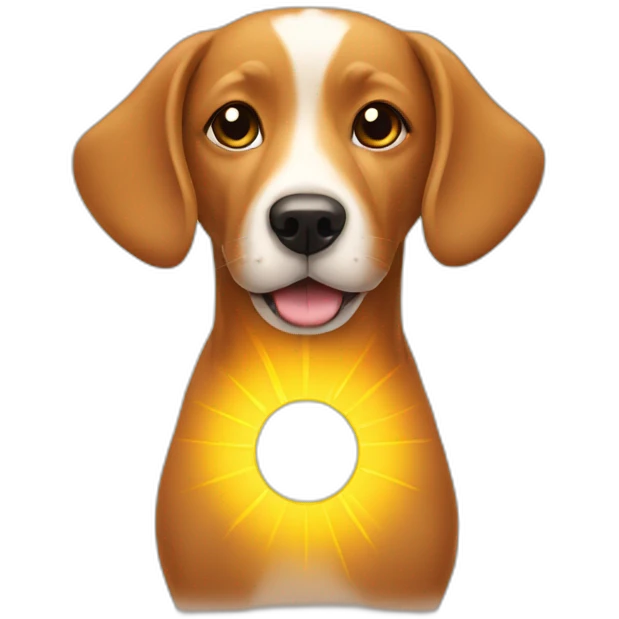 dog with sun emoji