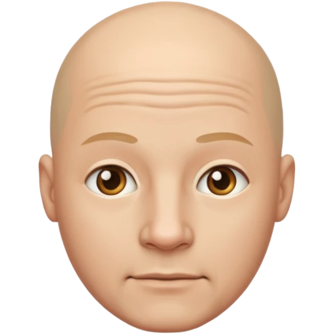 bald color (255,255,255) skinned man emoji