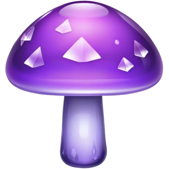 Purple Crystal musroom emoji