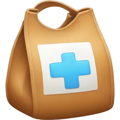 bag with medicine in emoji