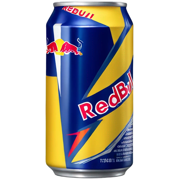 Redbull can yellow edition emoji