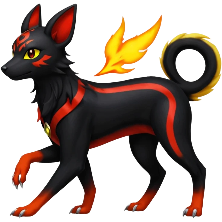 Luxray-Umbreon-Houndoom-Pokémon-Fakémon-hybrid-creature emoji