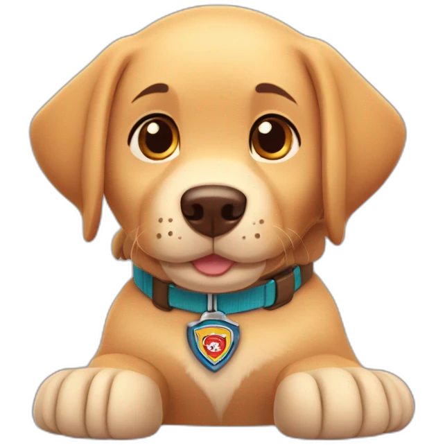 paw patrol labrador retriever emoji
