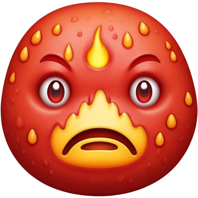 A big fat pimple emoji