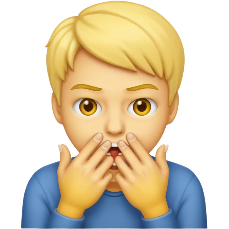 Nervous emoji that bite his nails emoji