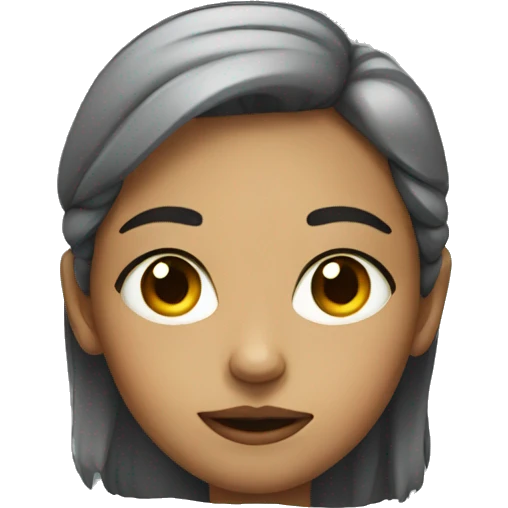 Girl giving side eye emoji